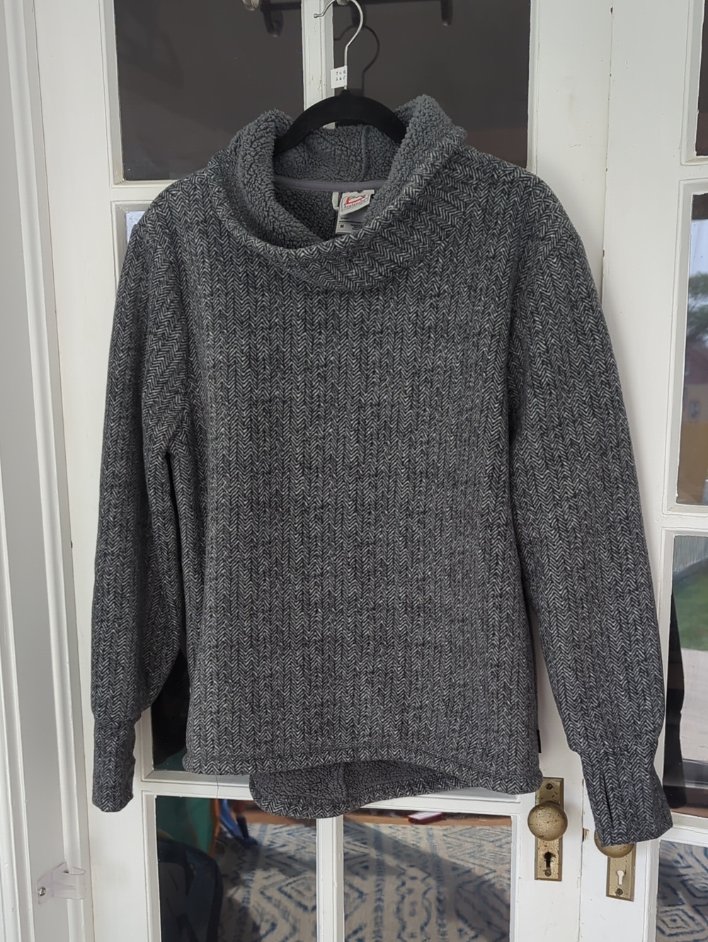 Avalanche - Warm Gray Fuzzy Cowlneck Sweatshirt